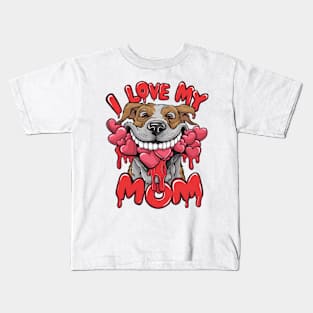 Happy Mother's day. Dog mom lovers Kids T-Shirt